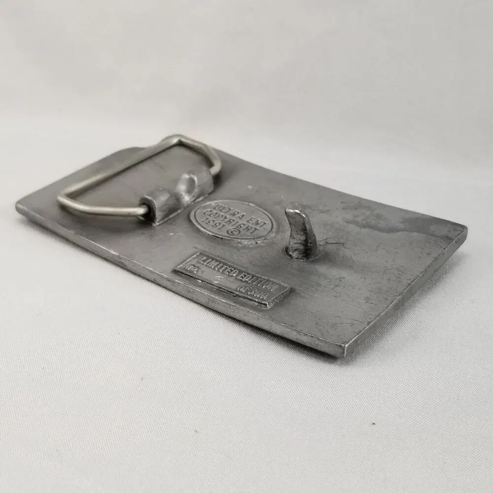 Vintage Belt Buckle 1991 Underground Overhead Metering School Garden City Kansas